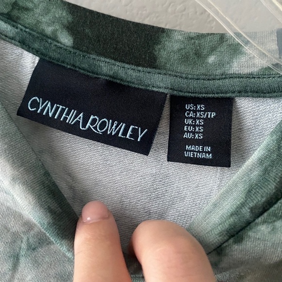 NWOT - Cynthia Rowley tie dye green size XS dress - Picture 3 of 5